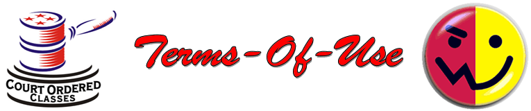 Domestic Violence Anger Management DEJ Online Classes Approved - Terms Page